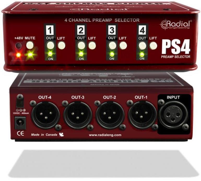 Radial: Cherry Picker Studio Preamp Selektor