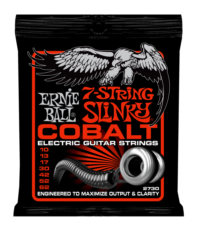 Ernie Ball USA: 7 strings Slinky Cobalt 10 / 62