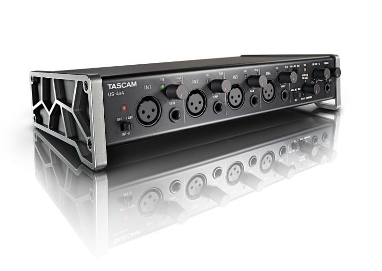 Tascam: US 2x2 a US 4x4 - dvě nové USB zvukové karty pro PC, Mac a iOS