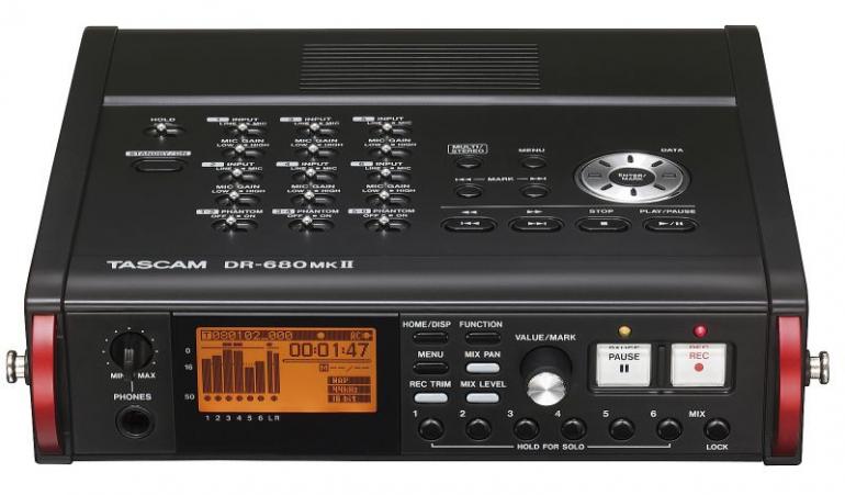 Tascam: DR-680 MKII – přenosný osmistopý rekordér s novými funkcemi