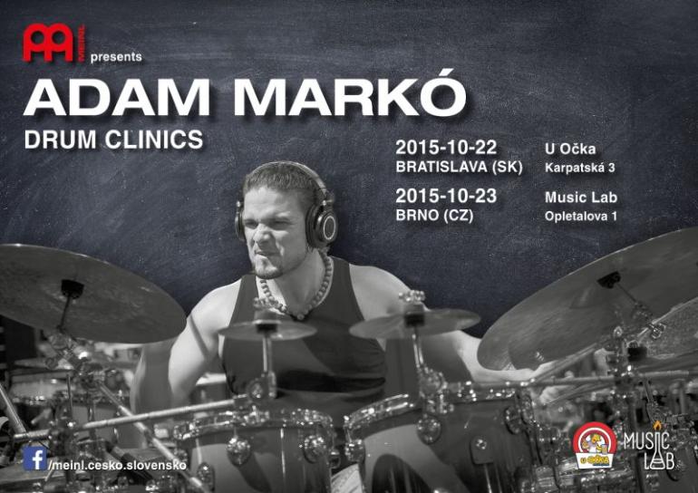 Meinl Cymbals presents top drummer Adam Markó in Bratislava and Brno