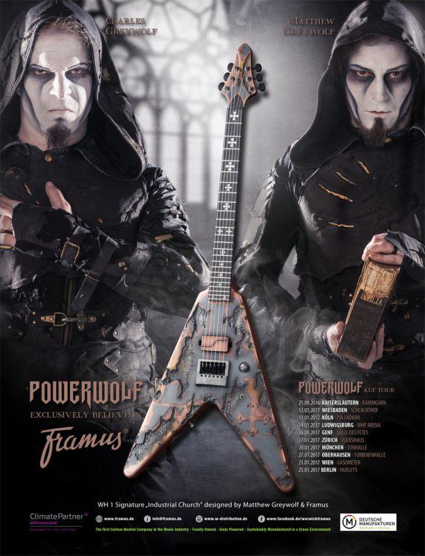 Firma Framus a skupina Powerwolf oznamují spolupráci