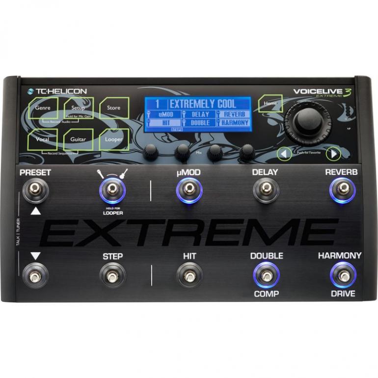 TC Helicon Voicelive 3 Extreme - MIDI/kytarový zpěvový efektový procesor