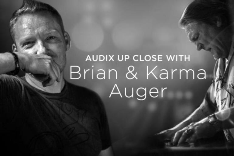 Brian + Karma Auger a mikrofony Audix