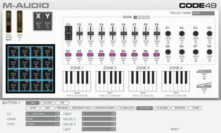 M-Audio: Code Series Editor