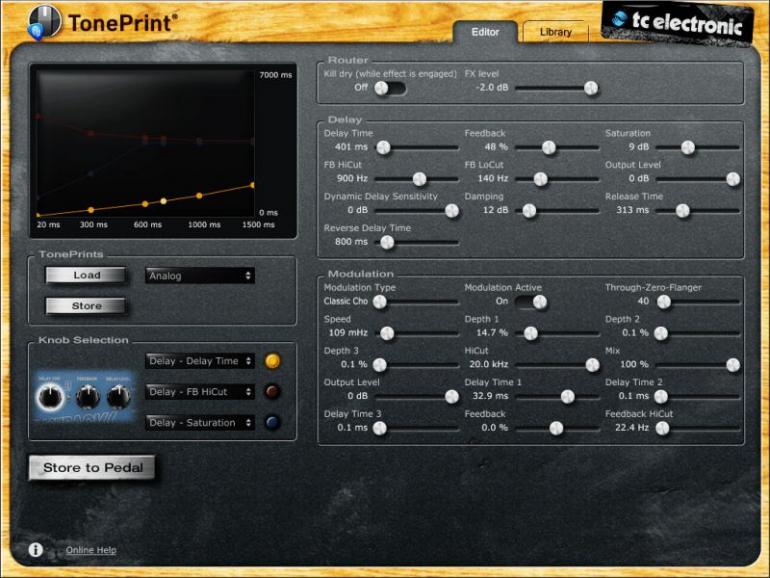 TC Electronic Plethora X5 - pedalboard TonePrint s 127 pedalboardy v paměti a pěti sloty pro pedály