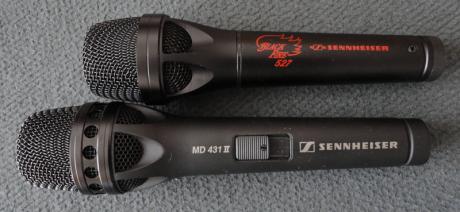 Sennheiser MD 431 II versus BF 527 - Muži v černém