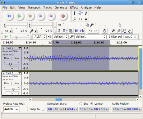 Audacity: Audacity 2.0