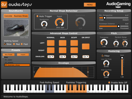 AudioGaming: AudioSteps