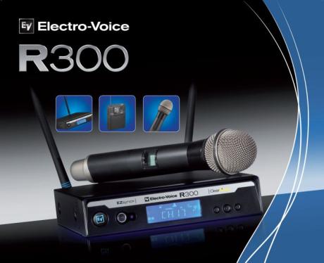 Bezdráty Electro-Voice R300 také v pásmu C: bezdrátový mikrofon