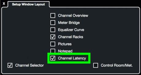 Nebojte se funkcí v DAW - Latency Monitor