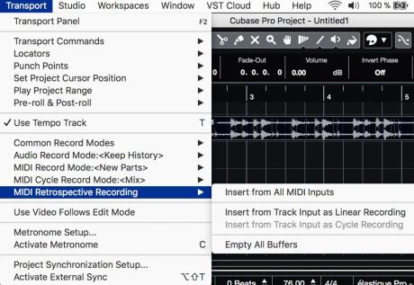 Nebojte se funkcí v DAW - Cubase nás poslouchá